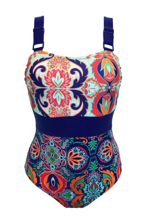 Palm Springs Colour Block Tummy Control Swimsuit