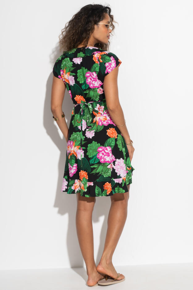 Penny Frill Wrap Beach Dress