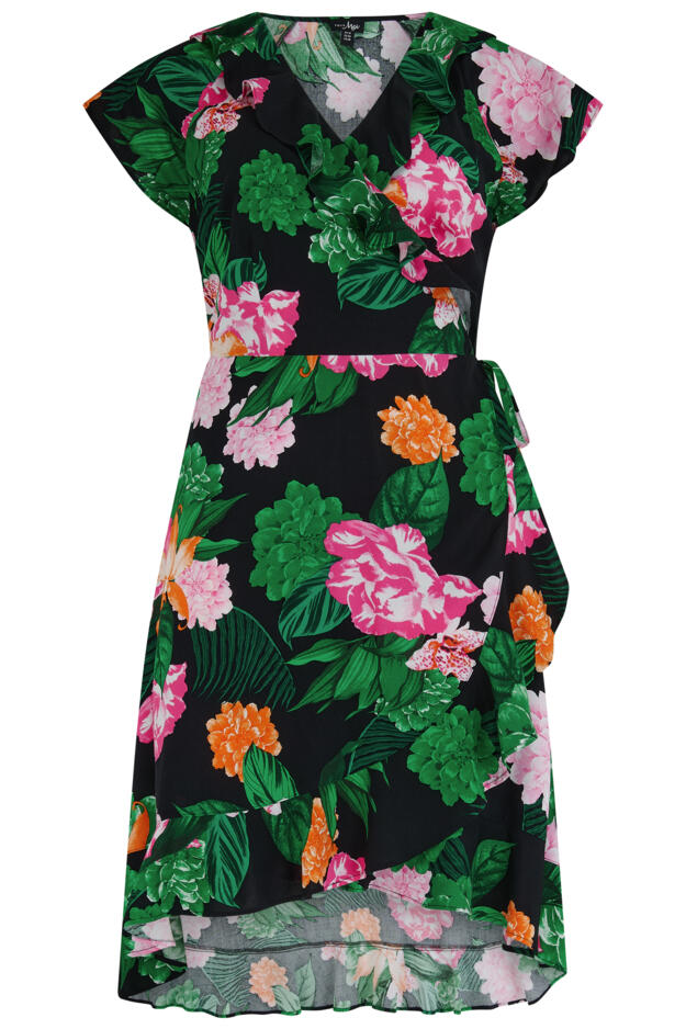 Penny Frill Wrap Beach Dress