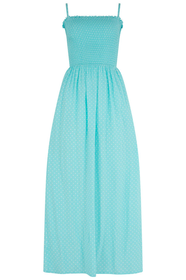 Emma Strapless Shirred Bodice Maxi Beach Dress