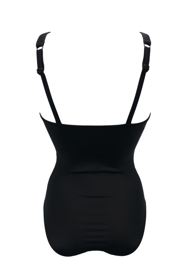 Mesh Twist Front Full Control Non-Wired Swimsuit 