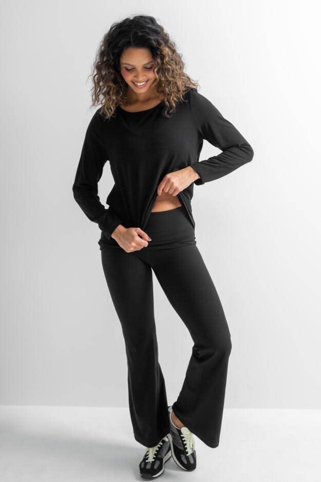 The Off Duty Long Sleeve Yoga Top