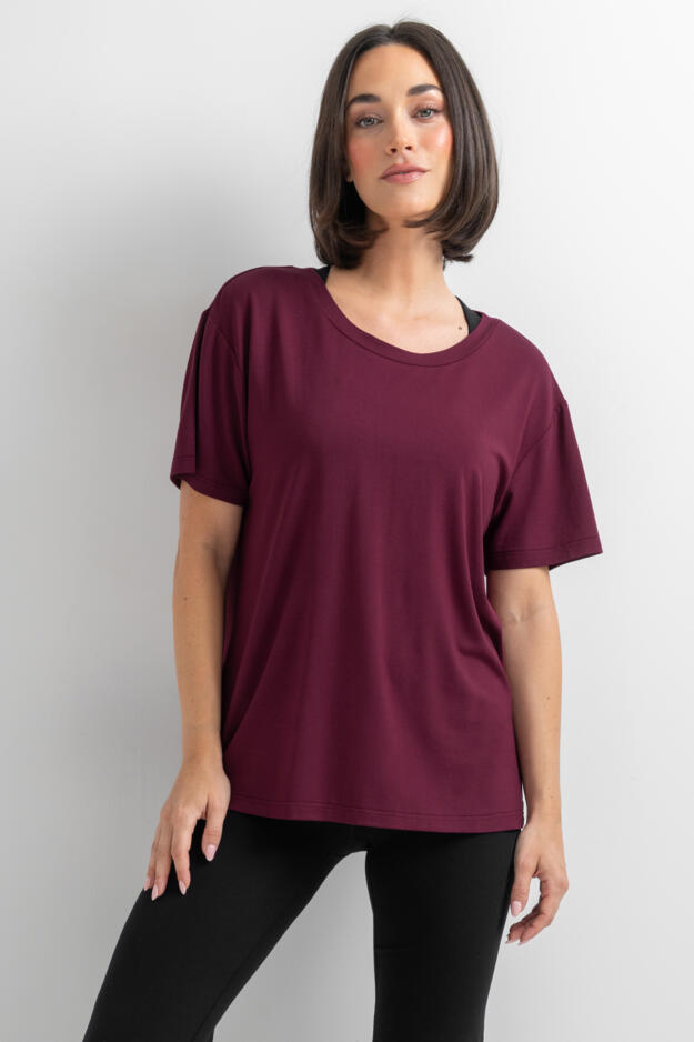 The Off Duty Short Sleeve Yoga Top