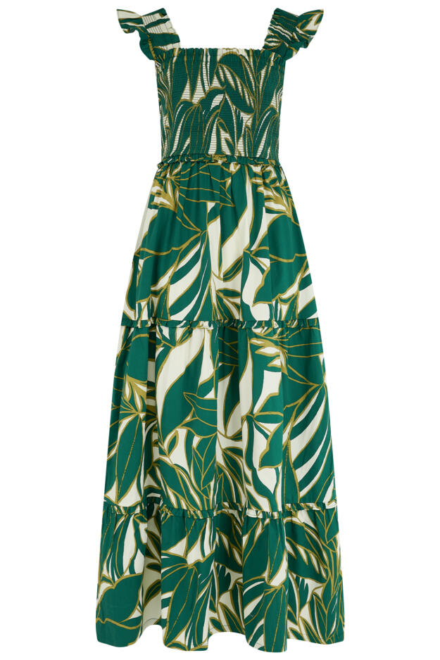 Lucy Cotton Poplin Tiered Midaxi Dress