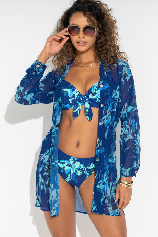 Chiffon Button Through Beach Shirt