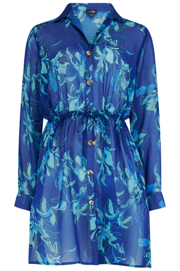 Chiffon Button Through Beach Shirt