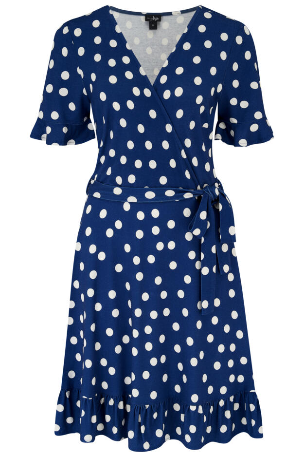 Birdie Stretch Viscose Jersey Wrap Front Dress