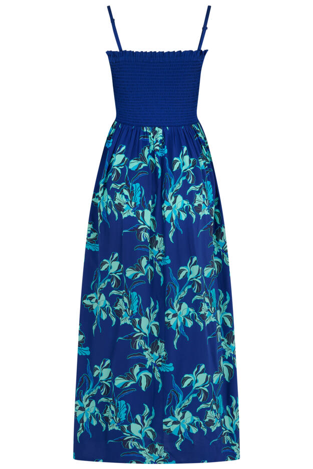 Emma Strapless Shirred Bodice Maxi Beach Dress