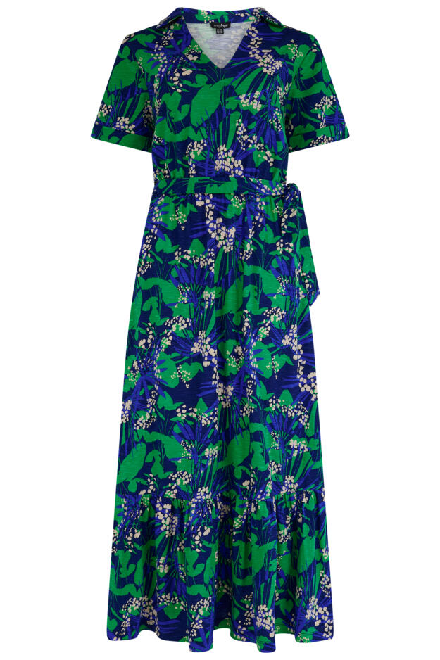 Cotton Slub Midi Shirt Dress