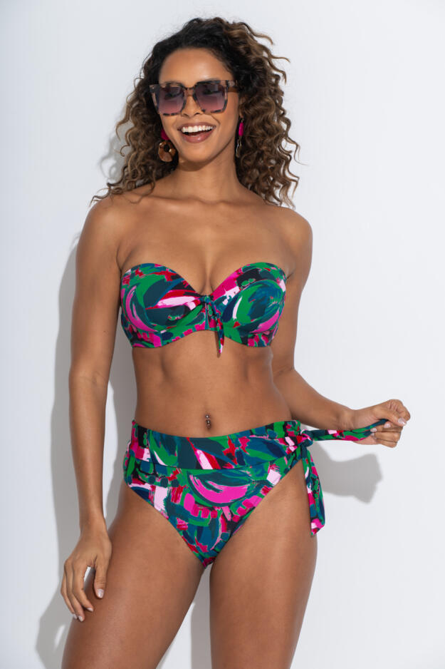 Heatwave Fold Over Tie Bikini Brief