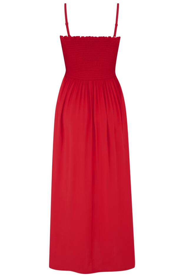 Emma Strapless Shirred Bodice Maxi Beach Dress