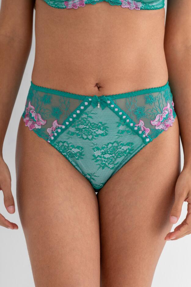 Sofia Embroidered Lace Bikini Brief