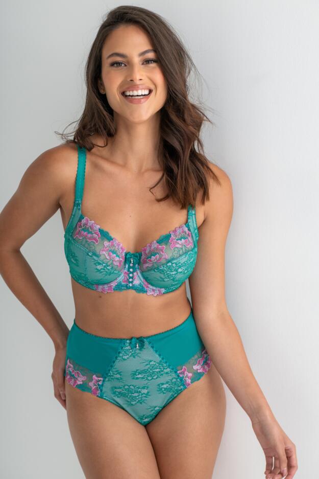 Sofia Lace Embroidered Deep Brief