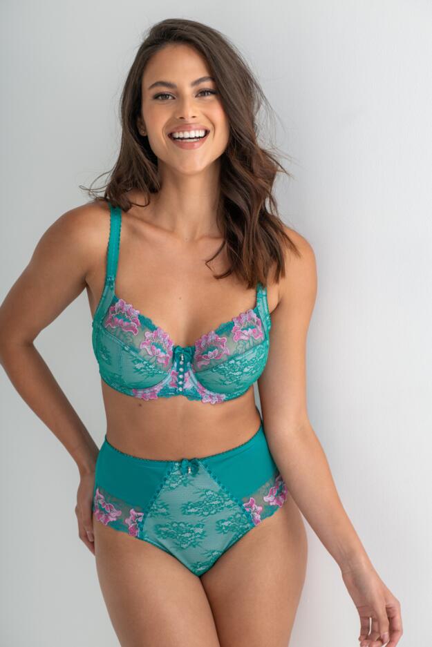 Sofia Lace Embroidered Side Support Bra D-J