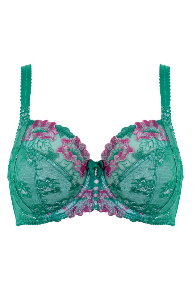 Sofia Lace Embroidered Side Support Bra D-J