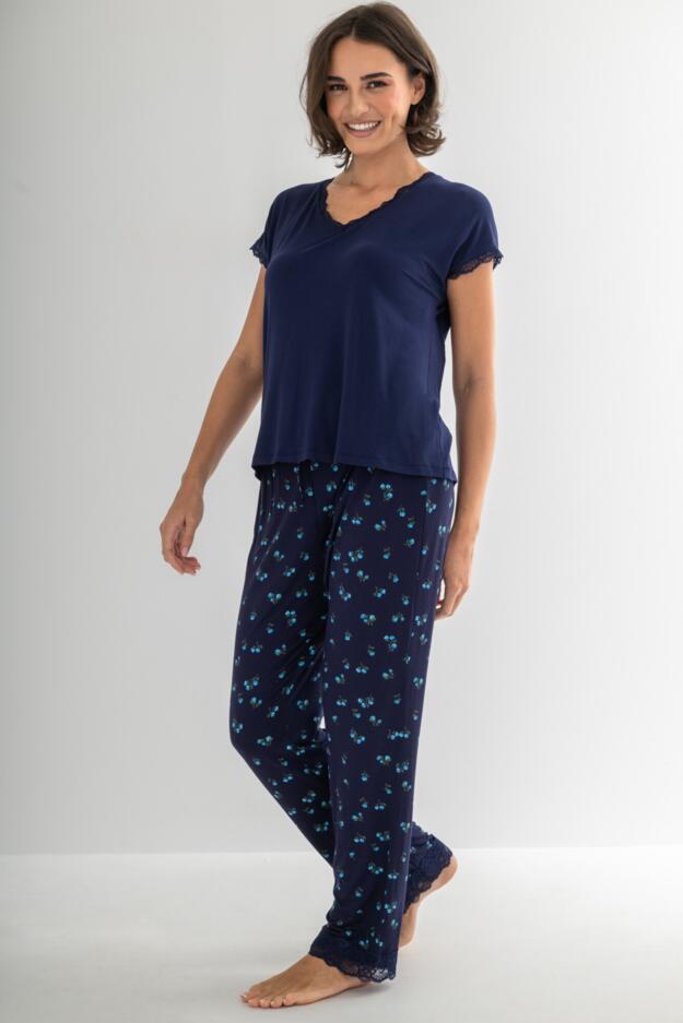 Sofa Loves Lace T-Shirt and Trouser Pyjama Set