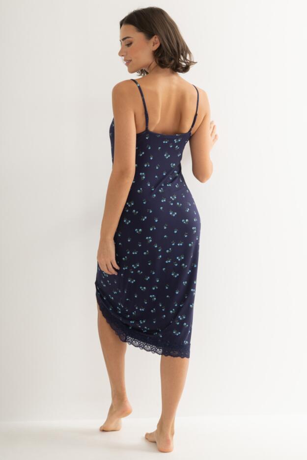 Sofa Loves Lace Soft Jersey Hidden Support Wrap Midi Chemise