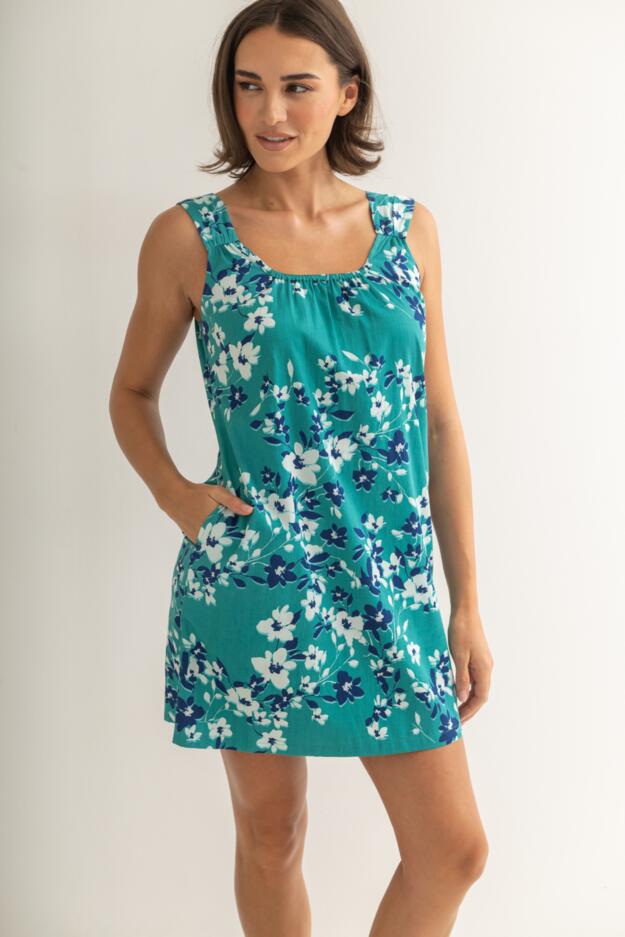 Pure Cotton Square Neck Short Chemise