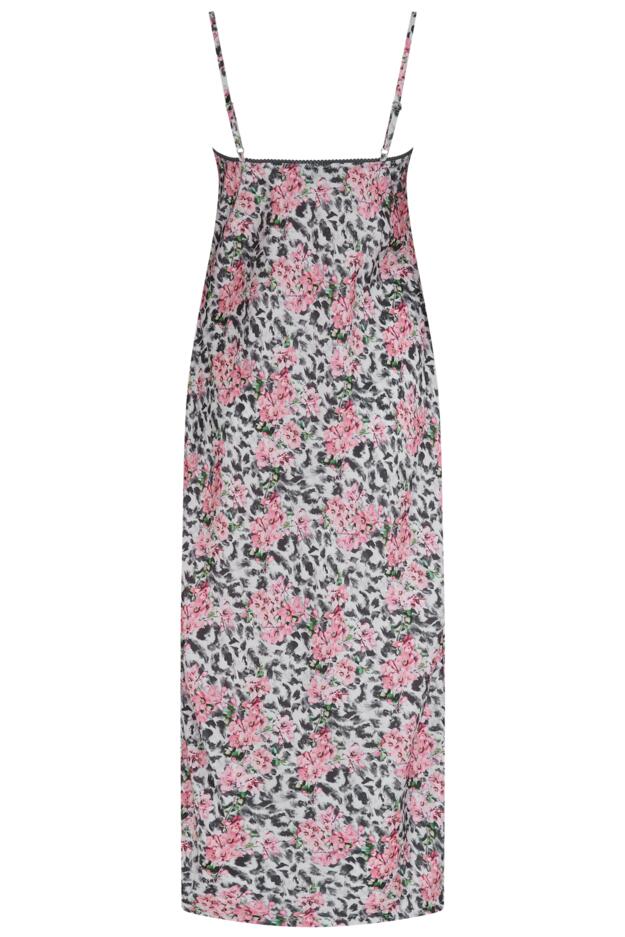 Dusk Satin and Lace Midi Chemise