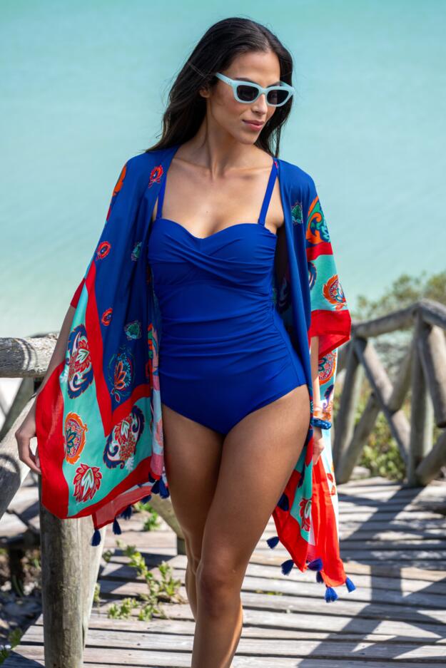 Santa Monica Strapless Tummy Control Swimsuit