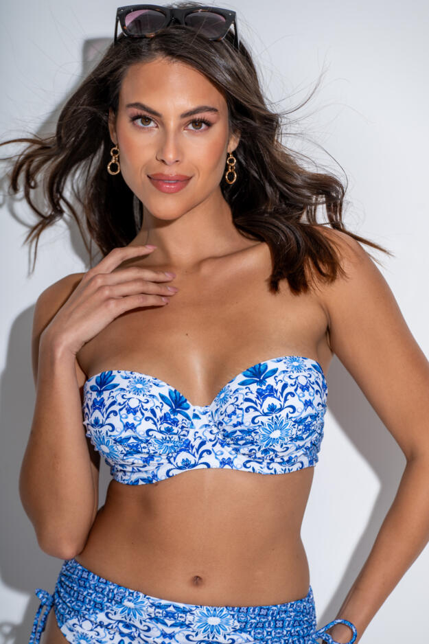 St Lucia Strapless Padded Underwired Multiway Bikini Top