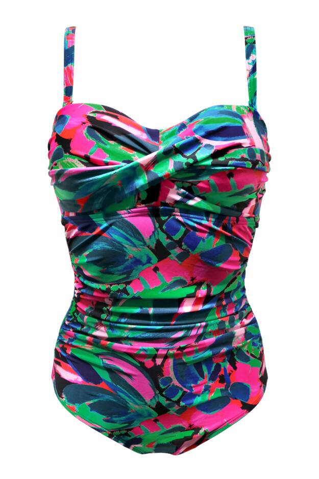 Petite Santa Monica Strapless Tummy Control Swimsuit