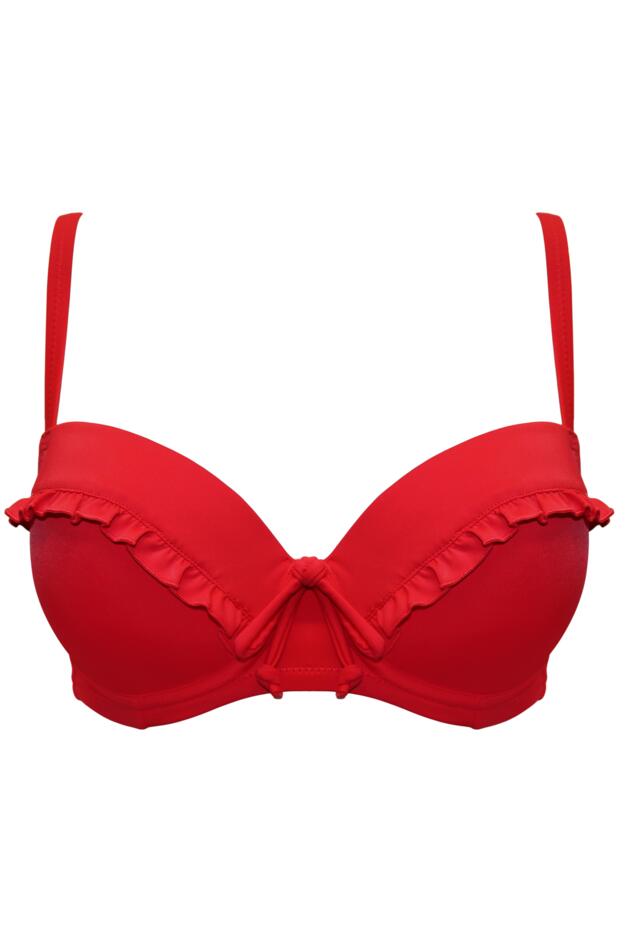 Ocean Breeze Padded Underwired Frill Bikini Top 