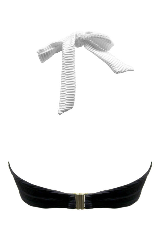 Acapulco Textured Halterneck Underwired Padded Bikini Top 