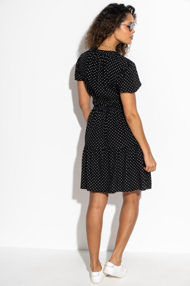 Danielle Elasticated Chanel Tiered Short Dress