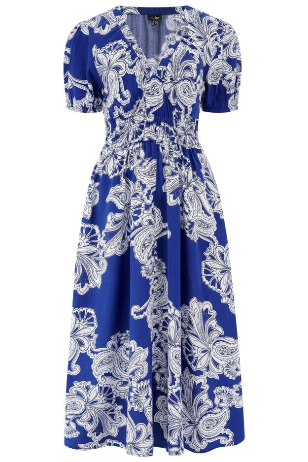 Danielle Elasticated Chanel Tiered Midi Dress