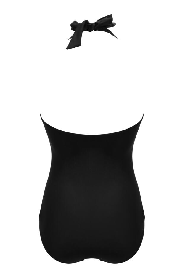 Ruched Halter Tummy Control Swimsuit 