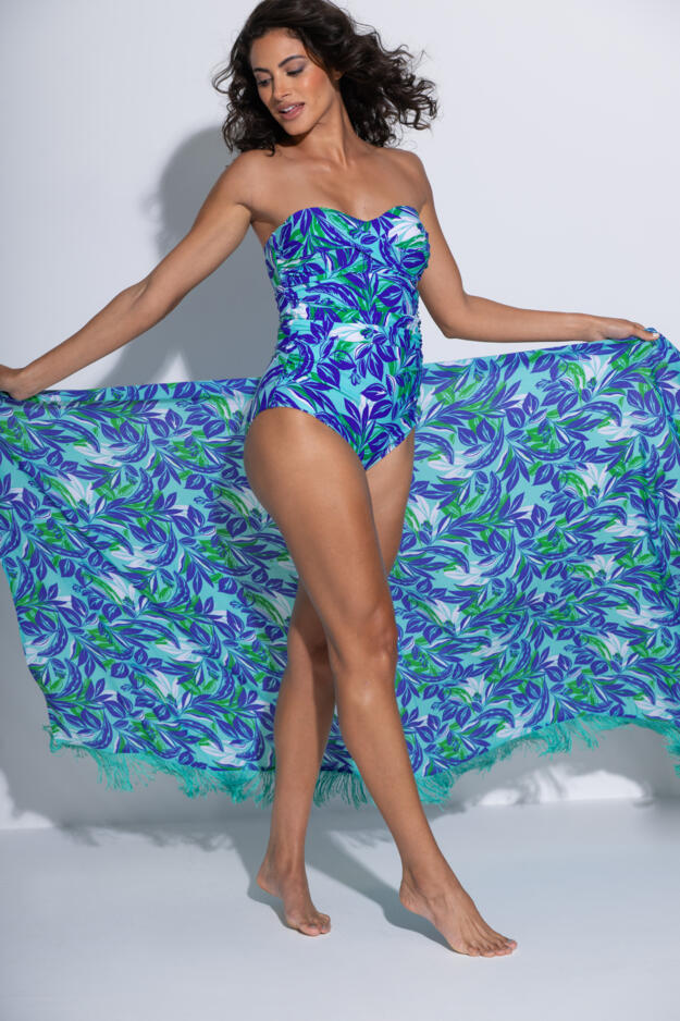 Santa Monica Strapless Tummy Control Swimsuit