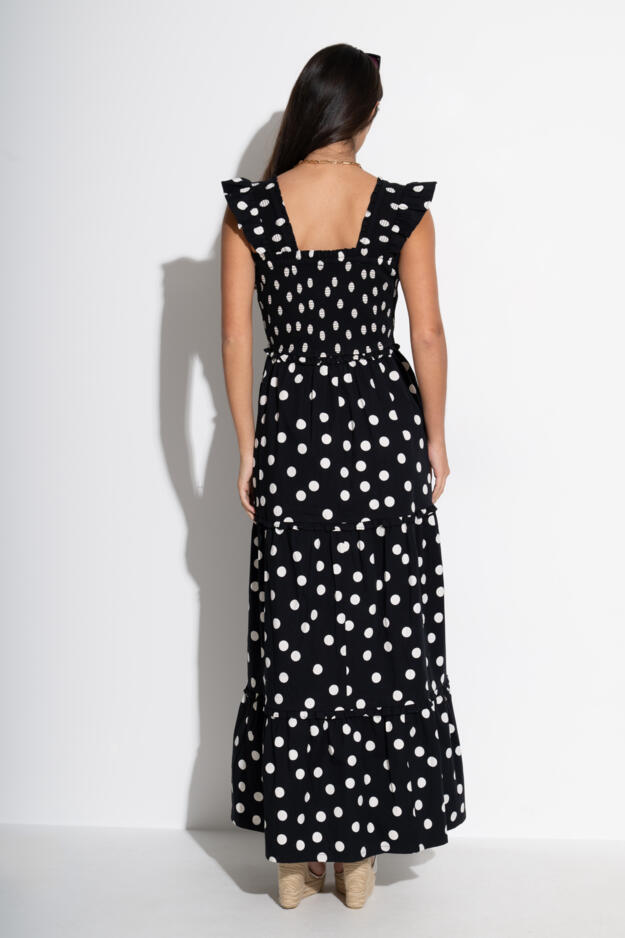 Lucy Cotton Poplin Tiered Maxi Dress