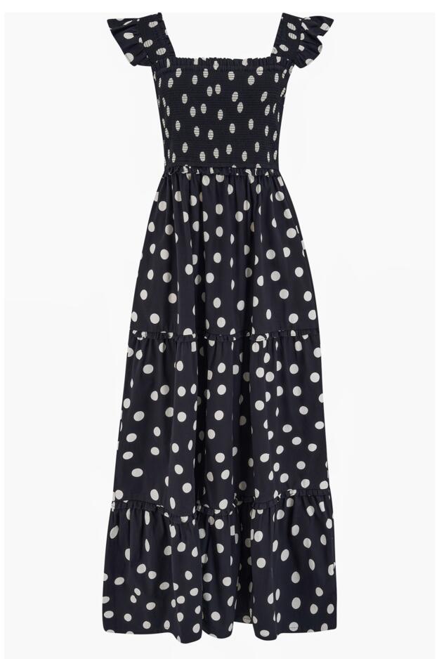 Lucy Cotton Poplin Tiered Maxi Dress