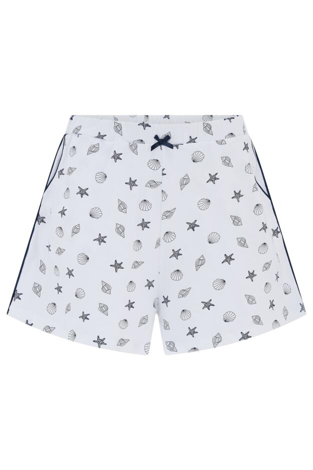 Cotton Jersey Printed Revere Collar Short Pyjama Set