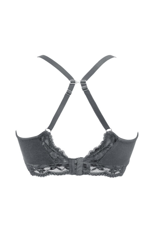 Love To Lounge Lace and Modal Rib Non-Wired Bra B-G
