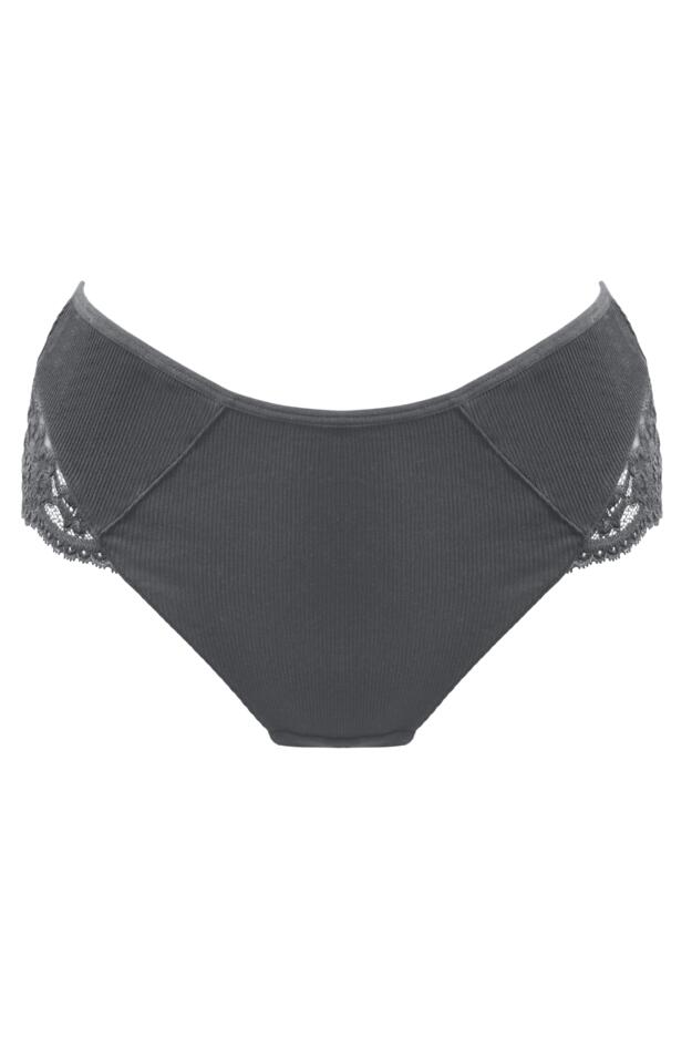 Love To Lounge Lace and Modal Rib Midi Brief