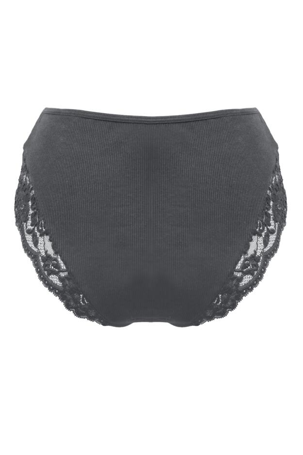 Love To Lounge Lace and Modal Rib Midi Brief