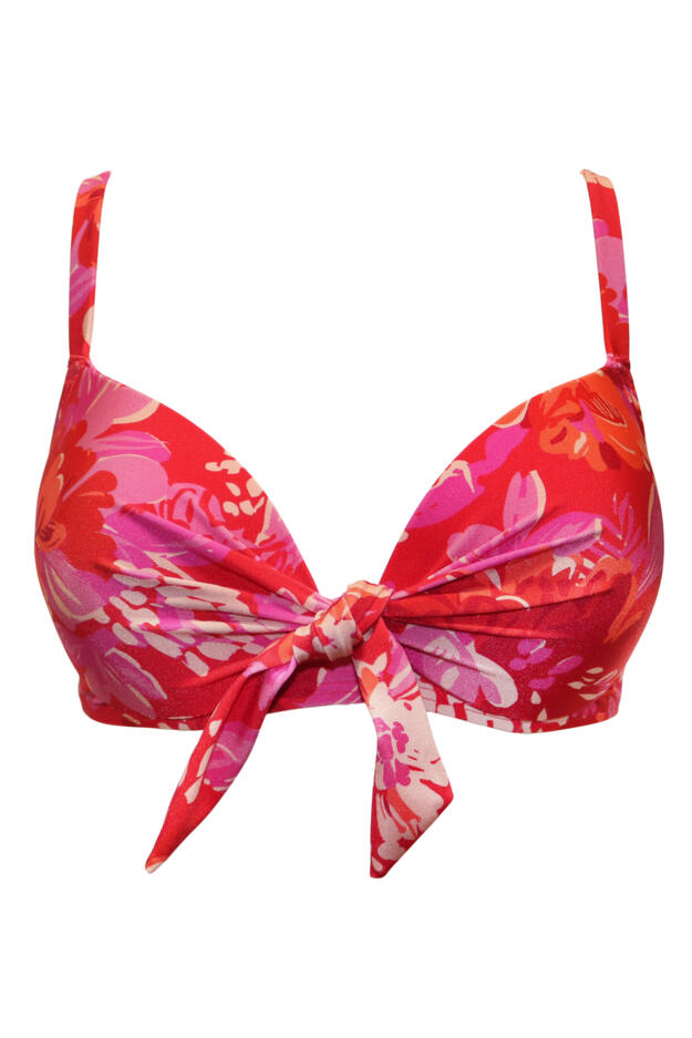 Casablanca Lightly Padded Underwired Front Tie Top