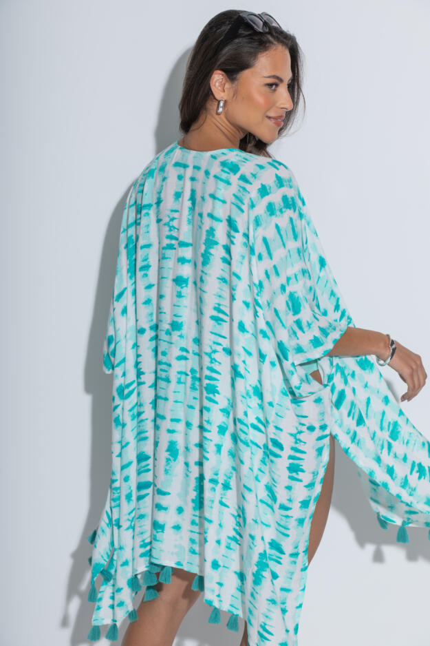 Woven Tassel Kimono