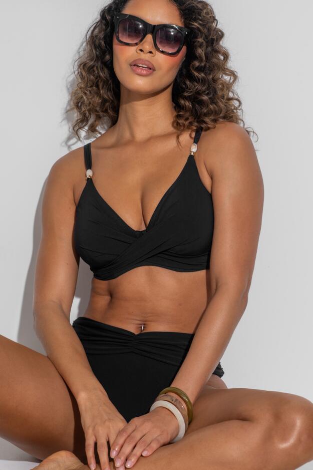 Tulum Luxe Matte Non-Padded Underwired Twist Front Bikini Top 
