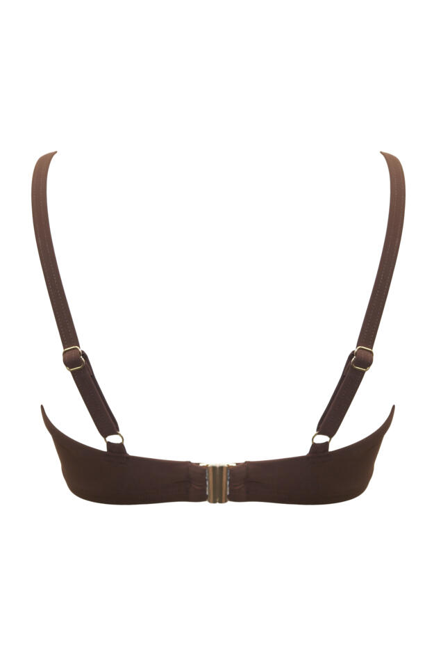 Tulum Luxe Matte Non-Padded Underwired Twist Front Bikini Top 