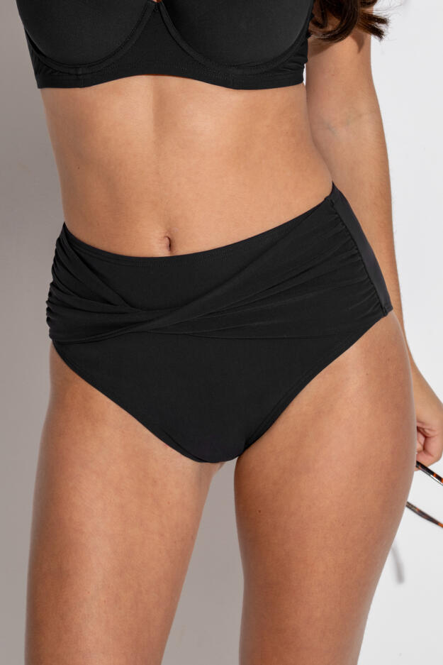 Tulum Luxe Matte Twist Front High Waist Control Brief 