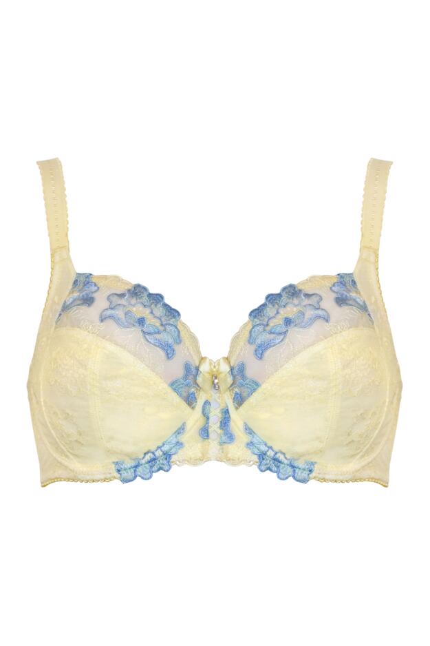Sofia Lace Embroidered Side Support Bra D-J