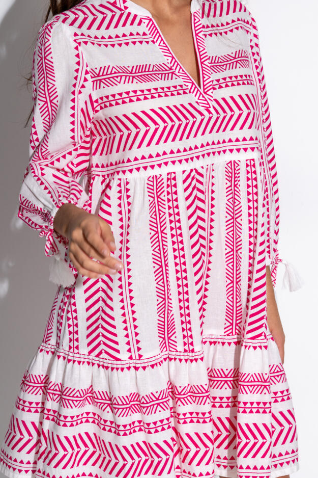 Claire Linen Blend Beach Kaftan Dress