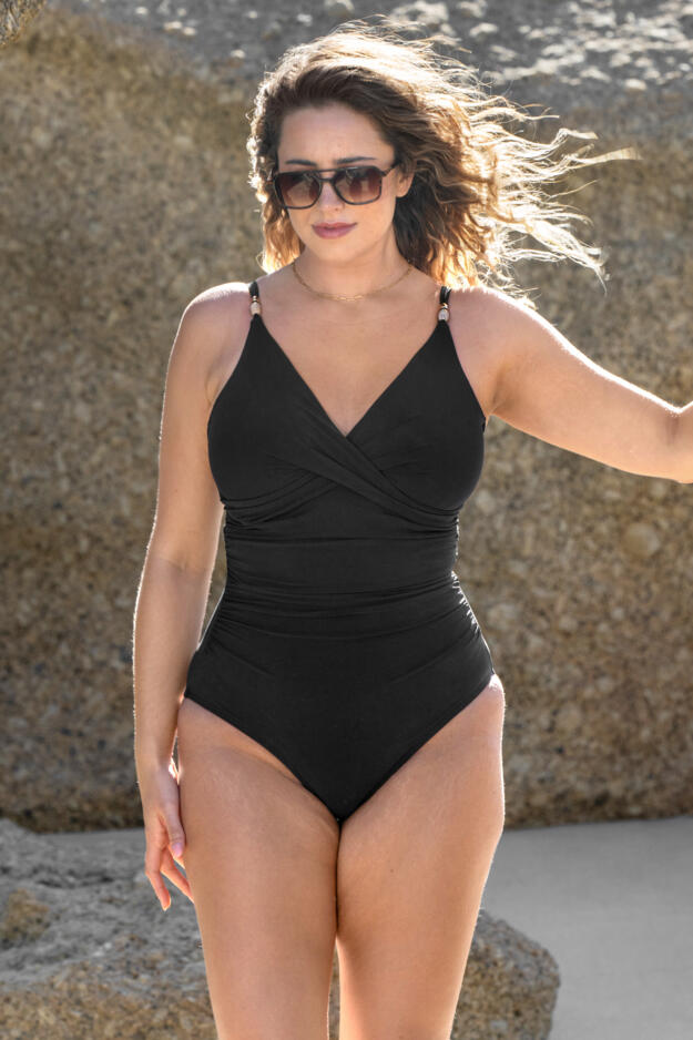 Tulum Luxe Matte Non-Padded Underwired Twist Front Control Swimsuit 