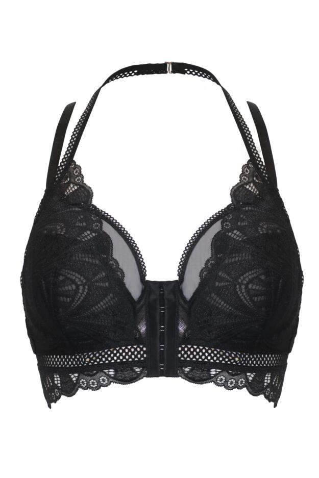 New Romance Double Layer Front Fastening Bralette