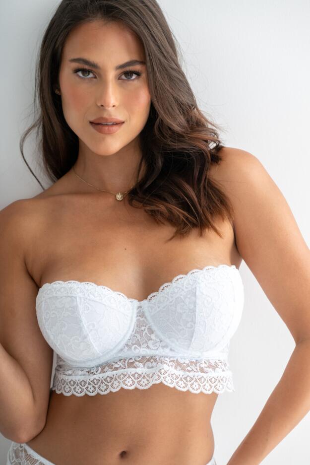 Rebel Lightly Padded Multiway Strapless Longline Bra