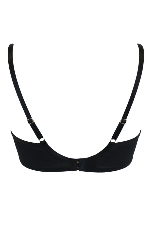 Queen Bee Gold Embroidery Non Padded Bra 