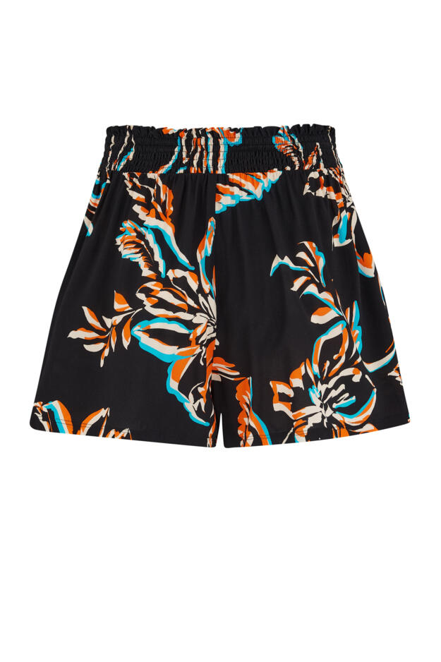 Shirred Waist Woven Beach Short